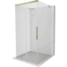 Mexen Rox-3S L cabine de douche 3 parois coulissante 120 x 120 cm, transparent, or - 8C2L-120-120-50-00-3S