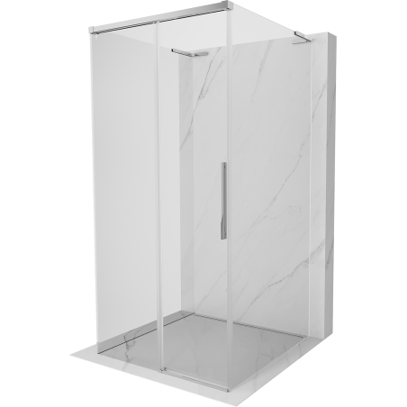 Mexen Rox-3S L 3-seineline 120 x 120 cm liuguksega dušinurk, läbipaistev, kroom - 8C2L-120-120-01-00-3S