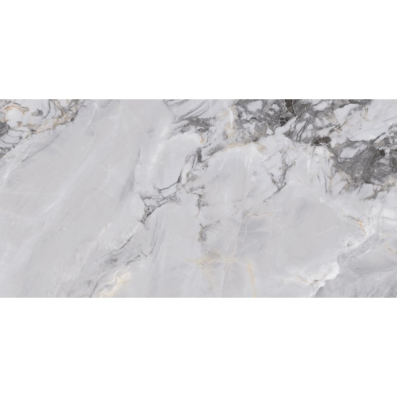 Mexen Limos Grey Sample of Glazed Rectified Gres Tile G1, Floor and Wall Tile, Glossy - TL127-01-S