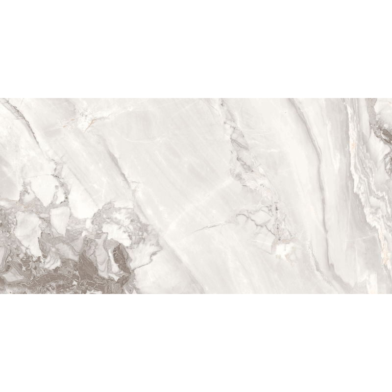 Mexen Limos Muestra blanca de gres esmaltado rect. G1, azulejo para suelo y pared, brillo - TL127-03-S