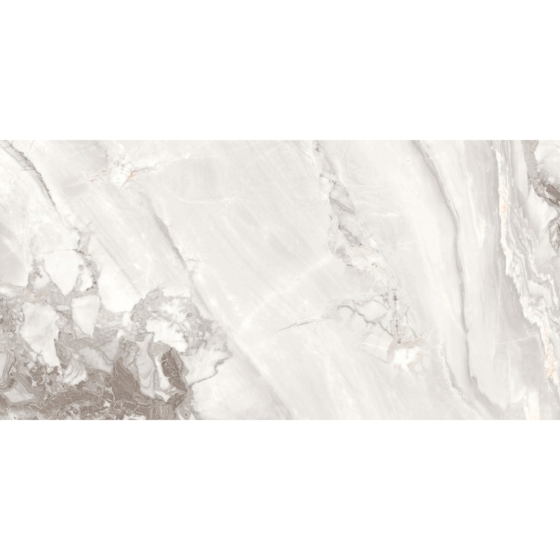 Mexen Limos White vzorec glazirane porcelanske ploščice rekt. G1, talna in stenska ploščica, sijaj - TL127-03-S