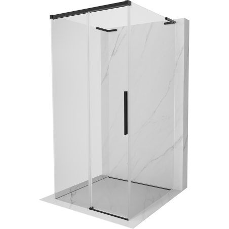 Mexen Rox-3S L kabina prysznicowa 3-ścienna rozsuwana 90 x 90 cm, transparent, czarna - 8C2L-090-090-70-00-3S