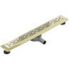 Mexen Flat 360° M01 siphon linéaire rotatif 70 cm, doré - 1520070-40