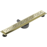 Mexen Flat 360° M01 siphon linéaire rotatif 70 cm, doré - 1520070-40