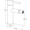 Mexen Elba robinet bidet noir - 74120-70