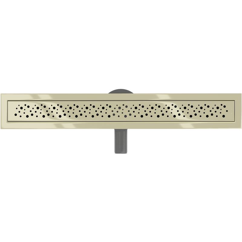 Mexen Flat 360° M12 caniveau linéaire pivotant 50 cm, doré - 1521050-40