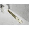 Mexen Flat 360° M12 caniveau linéaire pivotant 70 cm, doré - 1521070-40