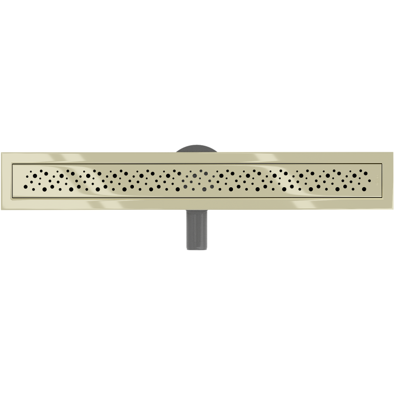 Mexen Flat 360° M12 rotary linear drain 70 cm, gold - 1521070-40