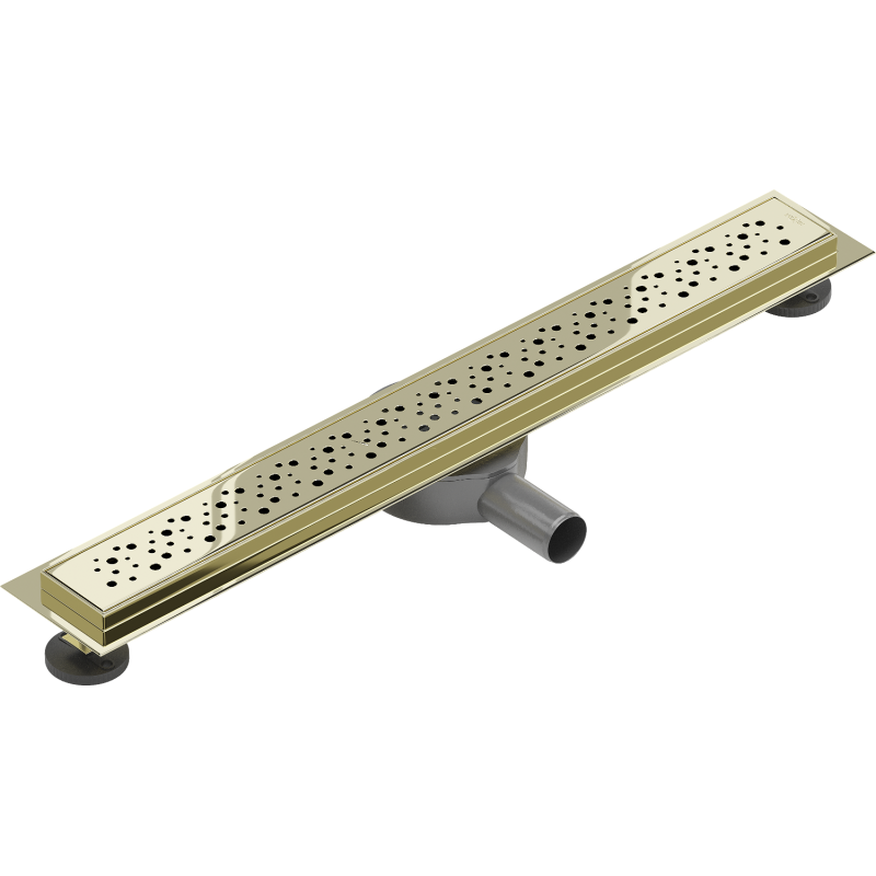 Mexen Flat 360° M12 draaibare lineaire afvoer 70 cm, goud - 1521070-40