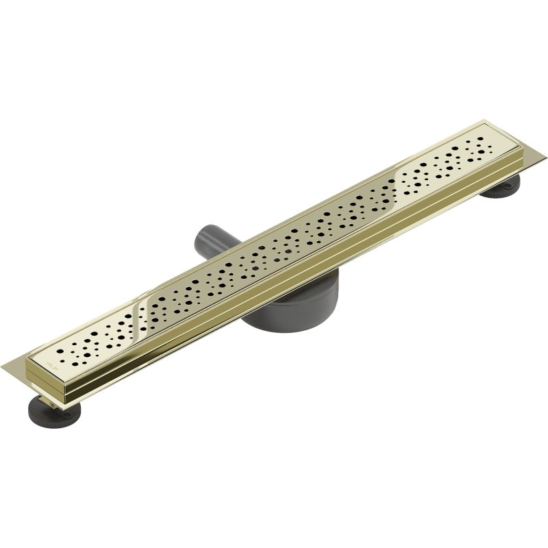 Mexen Flat 360° M12 draaibare lineaire afvoer 70 cm, goud - 1521070-40