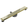 Mexen Flat 360° M12 Rotational Linear Drain 70 cm, Gold - 1521070-40