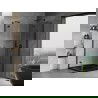 Mexen Mist H Duo Duschkabine schwenkbar 80 x 90 cm, transparent, schwarz - 8A5-080L-090P-70-00