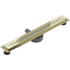 Mexen Flat 360° M18 draaibare douchegoot 60 cm, goud - 1523060-40