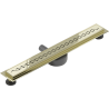 Mexen Flat 360° M18 Rotating Linear Drain 60 cm, Gold - 1523060-40