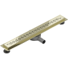 Mexen Flat 360° M18 draaibare douchegoot 60 cm, goud - 1523060-40
