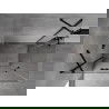 Mexen Mist H Duo Duschkabine mit Drehöffnung 105 x 90 cm, transparent, schwarz - 8A5-105L-090P-70-00
