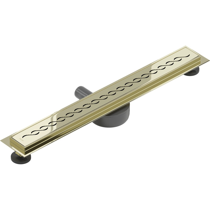 Mexen Flat 360° M18 Rotating Linear Drain 70 cm, Gold - 1523070-40