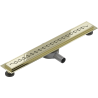 Mexen Flat 360° M18 Rotating Linear Drain 70 cm, Gold - 1523070-40