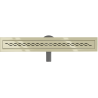 Mexen Flat 360° M18 Rotating Linear Drain 70 cm, Gold - 1523070-40