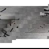 Mexen Mist H Duo Duschkabine schwenkbar 105 x 115 cm, transparent, schwarz - 8A5-105L-115P-70-00
