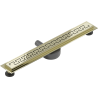 Mexen Flat 360° M15 Rotating Linear Drain 60 cm, Gold - 1524060-40
