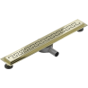 Mexen Flat 360° M15 Rotating Linear Drain 70 cm, Gold - 1524070-40