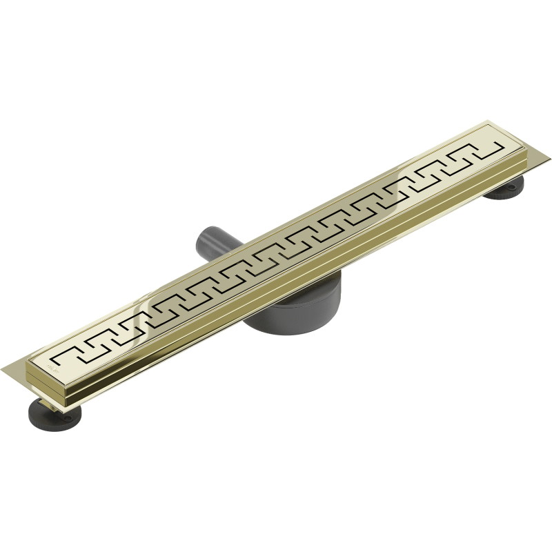 Mexen Flat 360° M15 Rotating Linear Drain 70 cm, Gold - 1524070-40