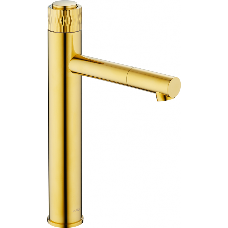 Mexen Diamond robinet de lavabo haut, doré - 71510-50