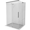 Mexen Rox-3S L 3-seinaline lükandustega dušinurk 160 x 85 cm, läbipaistev, püssimetall - 8C2L-160-085-95-00-3S