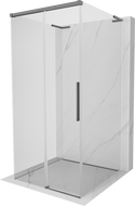 Mexen Rox-3S L 3-seinaline lükandustega dušinurk 90 x 90 cm, läbipaistev, relvmetall - 8C2L-090-090-95-00-3S