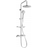 Mexen KT40 utanpåliggande duschset med regndusch och termostatblandare, krom - 771504093-00