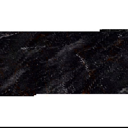 Mexen Champion Zwarte monsters van geglazuurd gres gerectificeerd G1, vloer- en wandtegel 120 x 60 cm, hoge glans - TL202-00-S