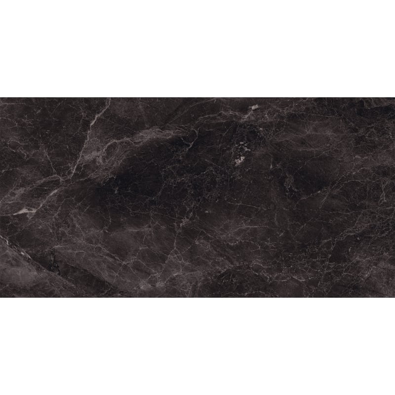 Mexen Merison Schwarze Glasierte Feinsteinzeug-Probe rect. G1, Boden-Wandplatte 120 x 60 cm, Hochglanz - TL203-00-S