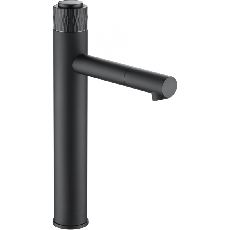 Mexen Diamond grifo alto de lavabo, negro - 71510-70