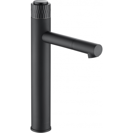 Mexen Diamond grifo de lavabo alto, negro - 71510-70