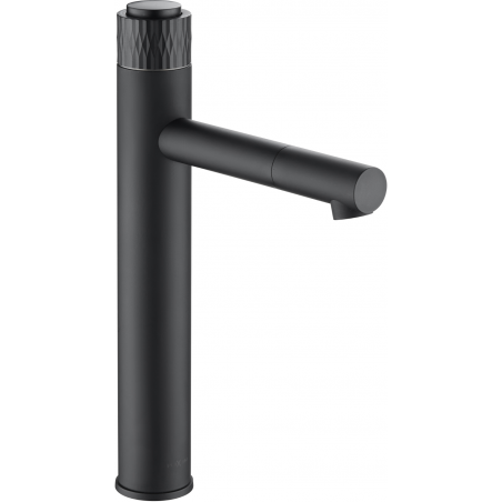 Mexen Diamond tall washbasin faucet, black - 71510-70
