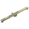 Mexen Flat 360° M08 roterende lineaire afvoer 80 cm, goud - 1525080-40