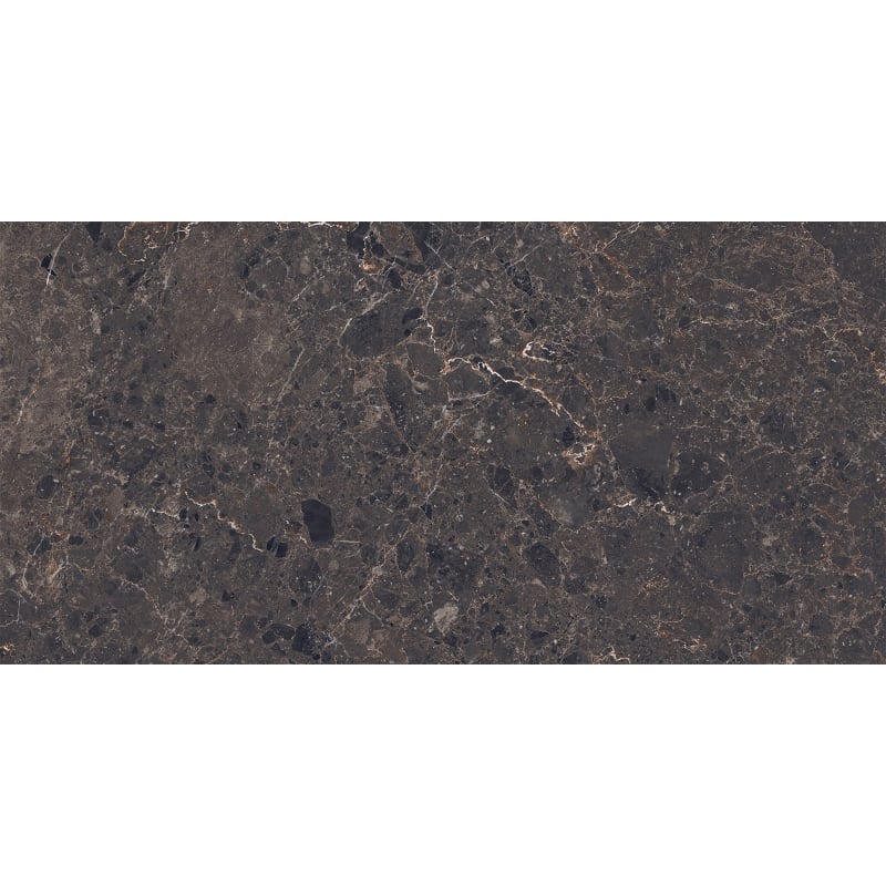 Mexen Slik Emperador Brown Glazed Rectified Porcelain Sample G1, Floor-Wall Tile, High Gloss - TL207-00-S