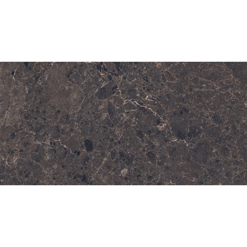 Mexen Slik Emperador Bruine monster van geglazuurd gerectificeerd porcellanato G1, vloer- en wandtegel 120 x 60 cm, hoogglans