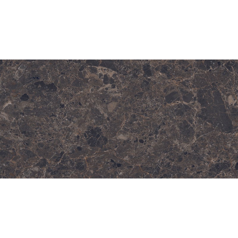 Mexen Slik Emperador Brown muestra de gres esmaltado rect. G1, azulejo de piso y pared, alto brillo - TL207-00-S