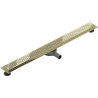 Mexen Flat 360° M08 roterende lineaire afvoer 80 cm, goud - 1525080-40