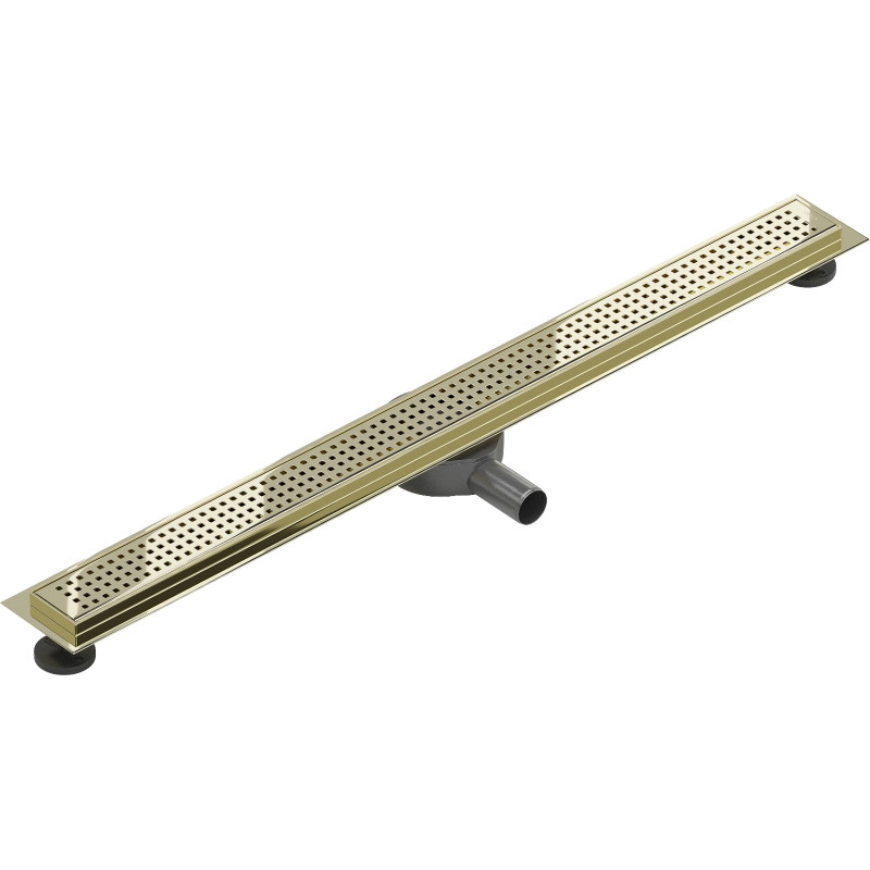 Mexen Flat 360° M08 Drehbarer Linienablauf 90 cm, Gold - 1525090-40