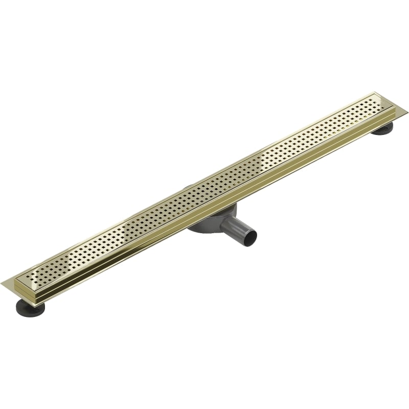 Mexen Flat 360° M08 Rotatable Linear Drain 90 cm, Gold - 1525090-40