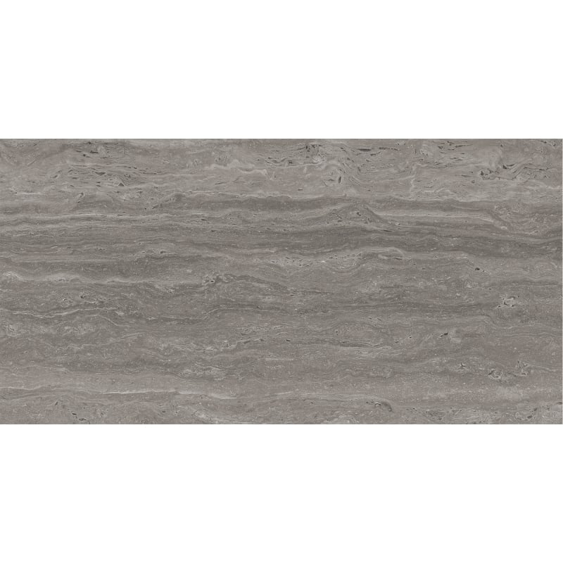 Mexen Neo Travertino Black glazed rectified porcelain tile sample. G1, floor-wall tile 120 x 60 cm, matte - TL302-06-S