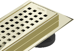 Mexen Flat 360° M08 rotatable linear drain 100 cm, gold - 1525100-40