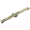 Mexen Flat 360° M08 drain linéaire pivotant 100 cm, doré - 1525100-40