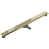 Mexen Flat 360° M08 drain linéaire pivotant 100 cm, doré - 1525100-40