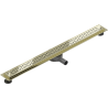 Mexen Flat 360° M15 draaibare lineaire afvoer 80 cm, goud - 1524080-40