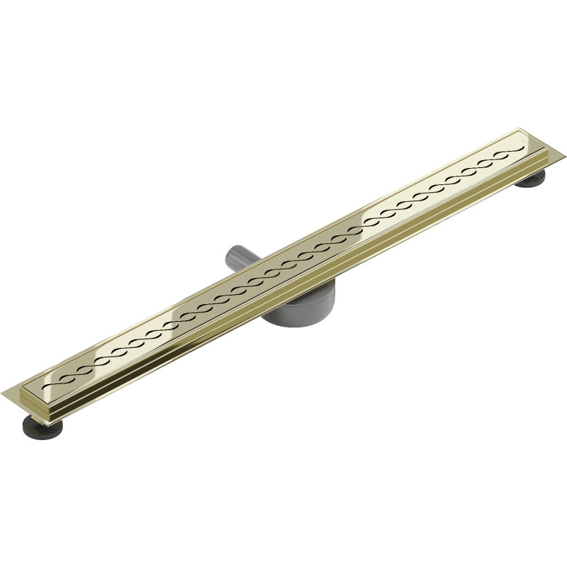 Mexen Flat 360° M18 90 cm Rotating Linear Drain, Gold - 1523090-40