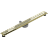 Mexen Flat 360° M18 90 cm Rotating Linear Drain, Gold - 1523090-40